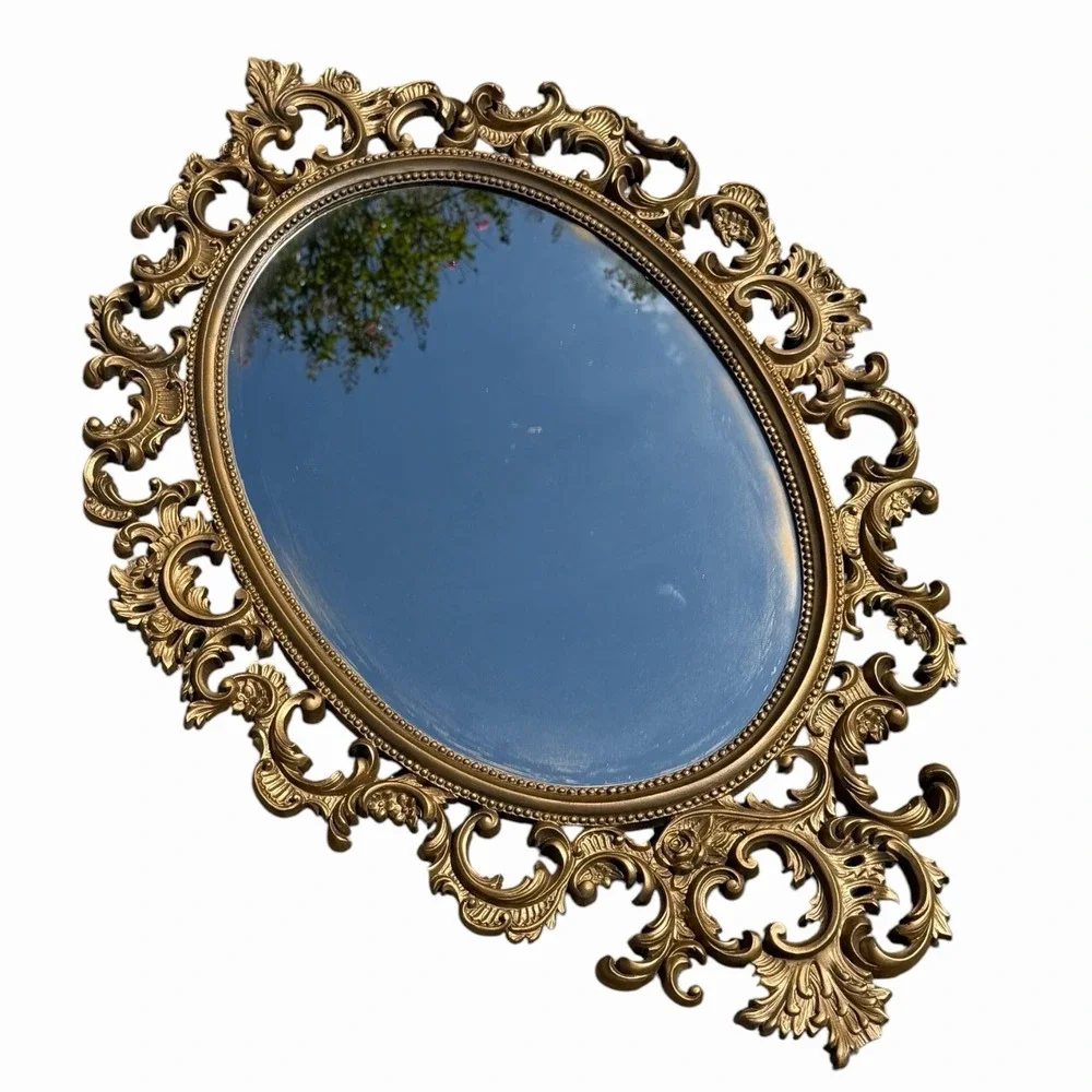 VTG Burwood Hollywood Regency Ornate Wall Mirror 32